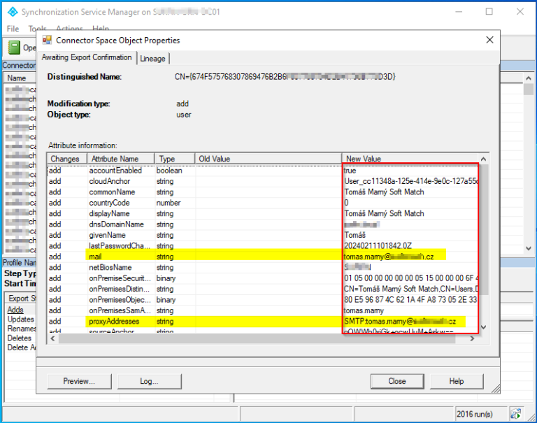 Azure AD Connect Synchronization Service Manager