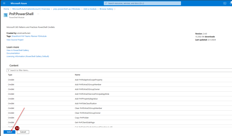 Azure Automation Accounts - Modules