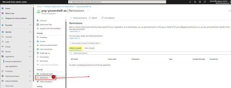 Entra ID - Enterprise Applications - Permissions