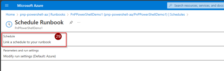 Schedule PowerShell Runbook