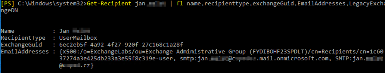 Exchange Get-Recipient