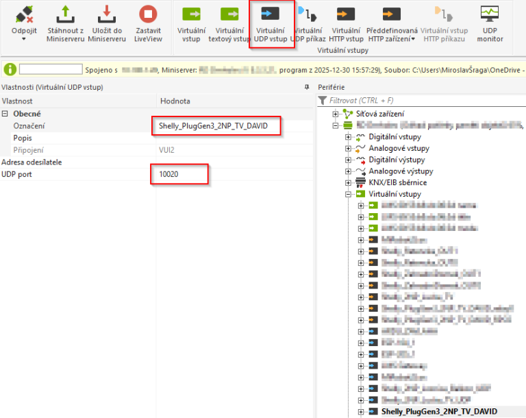 Shelly RPC over UDP to Loxone Virtual Input