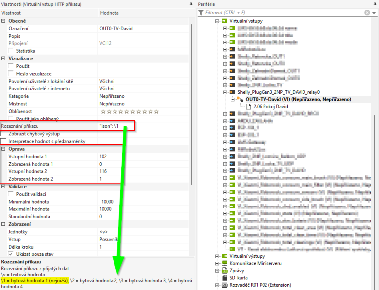 Loxone Virtual HTTP Input Shelly
